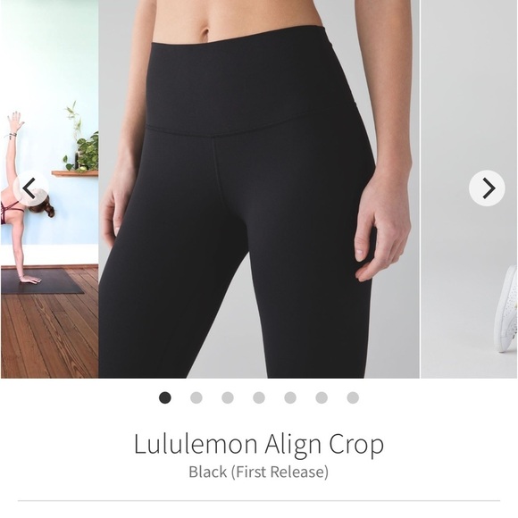 28. LULULEMON ALIGN CROPS - Picture 1 of 6